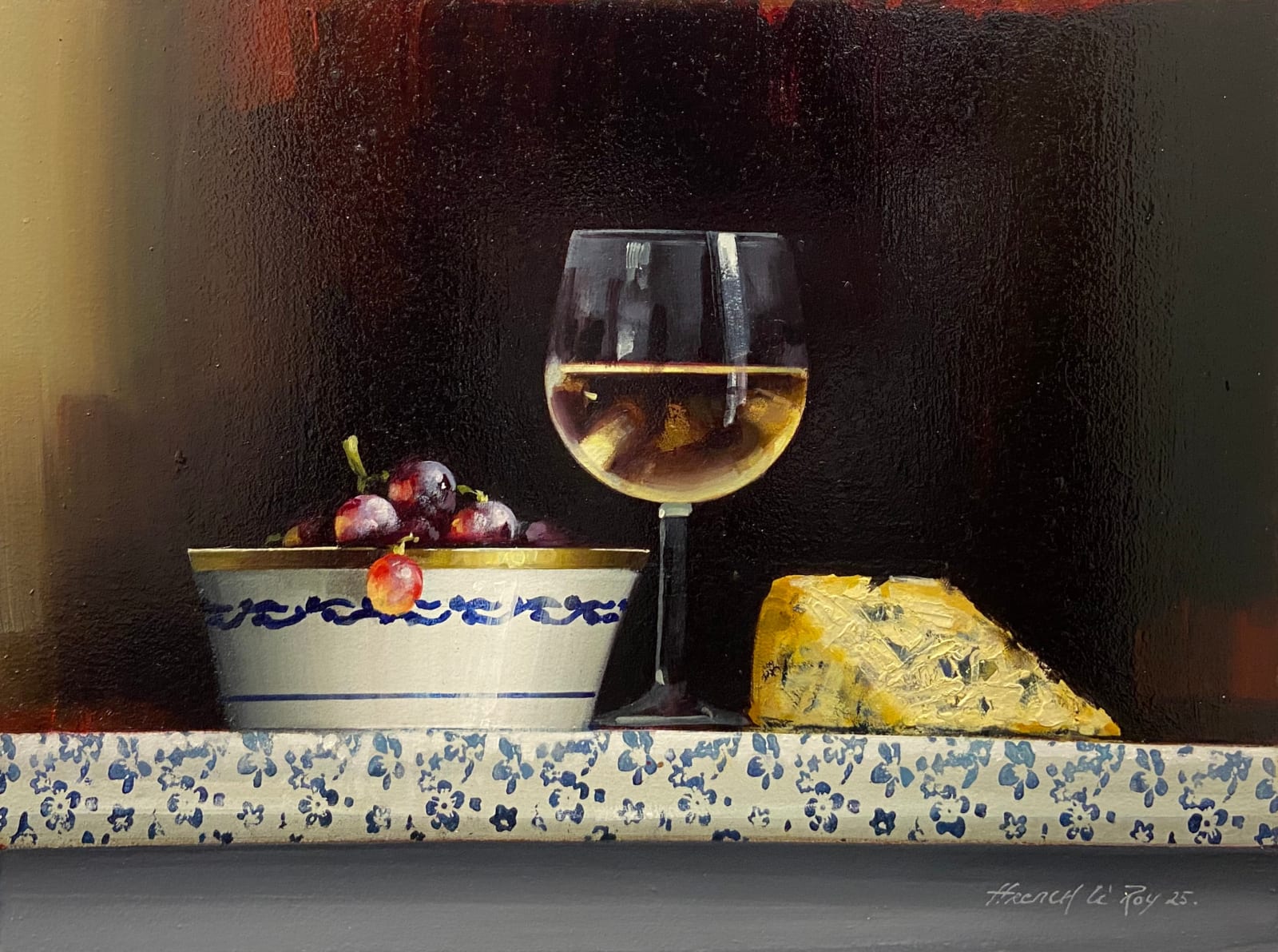 David French Le-Roy, Chardonnay and Cheese