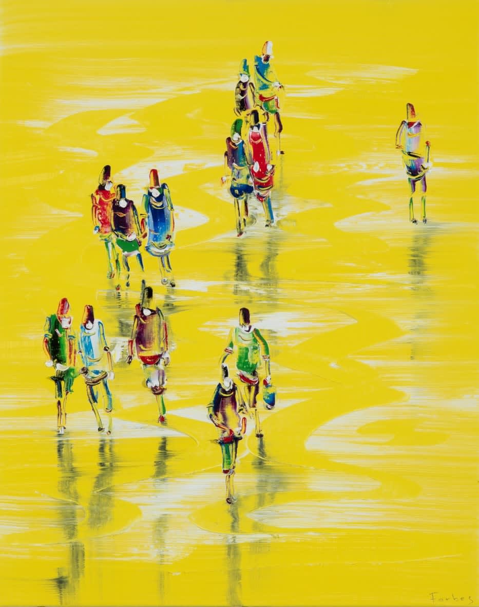 Stephen Forbes, Figures on Yellow Ground