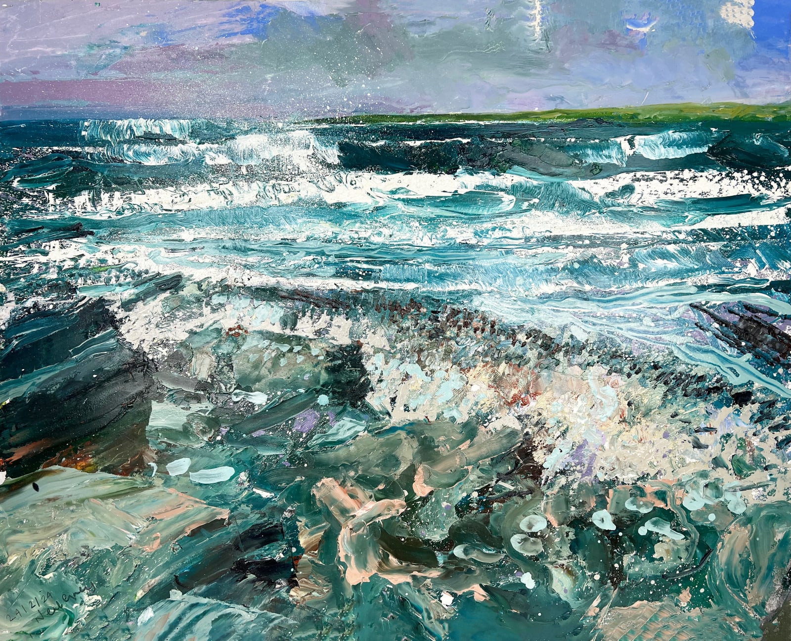 Neal Greig RUA, Big Swell on Inis Oirr