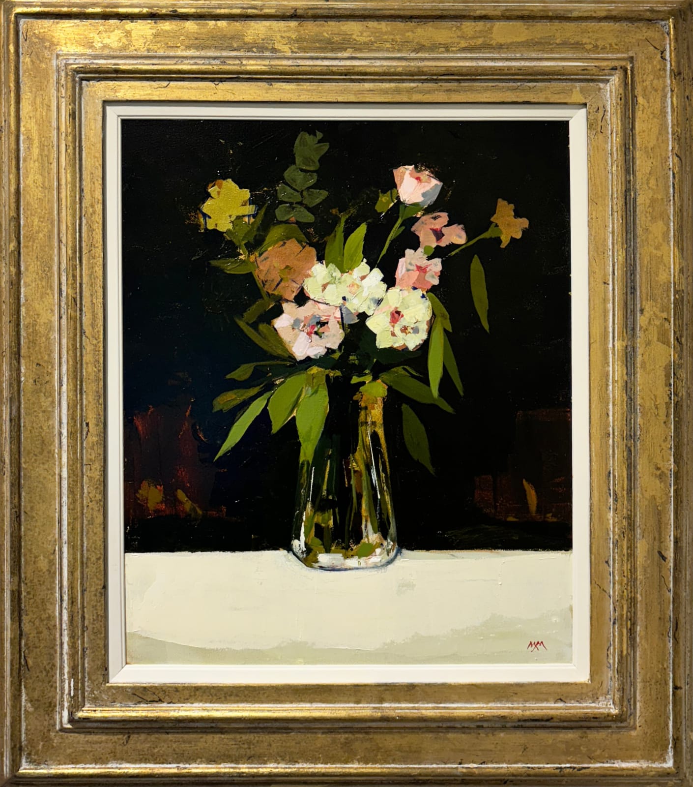 Martin Mooney, Flowers on a White Cloth