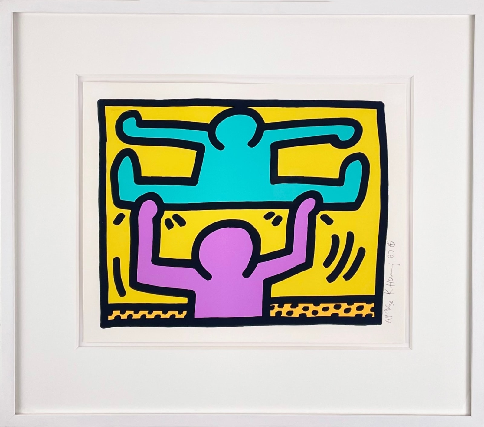 Keith Haring, "Untitled" from Pop Shop I, 1987