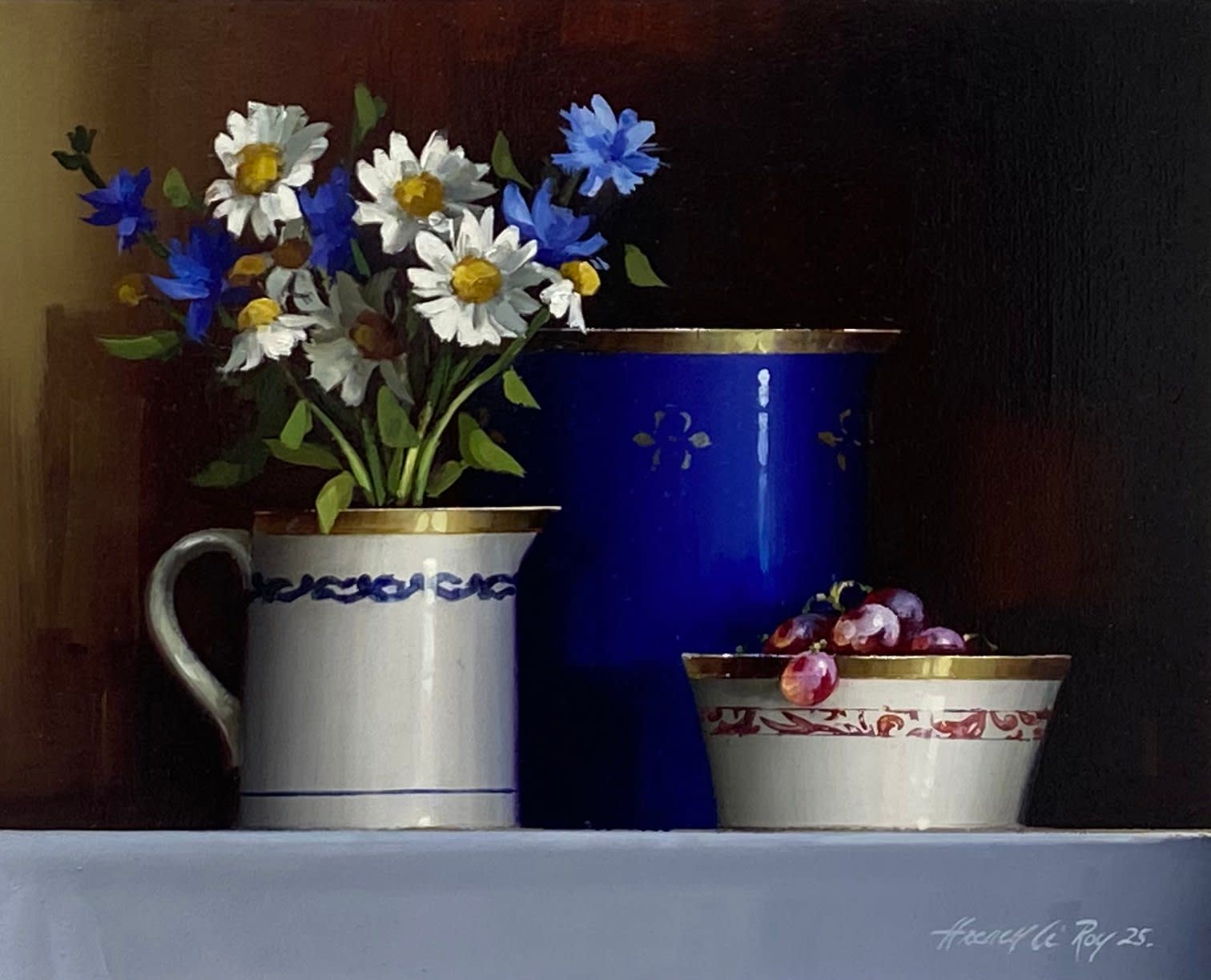 David French Le-Roy, Blue and White Summer Mix