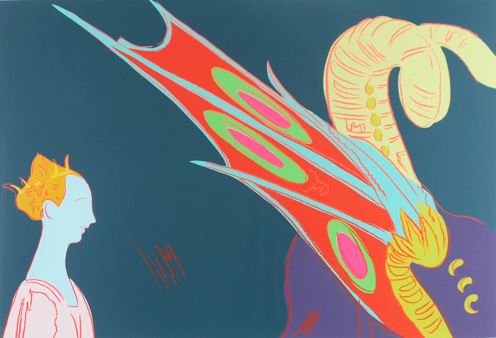 Andy Warhol, Details of Renaissance Paintings: Paolo Uccello, St George and the Dragon, 1984