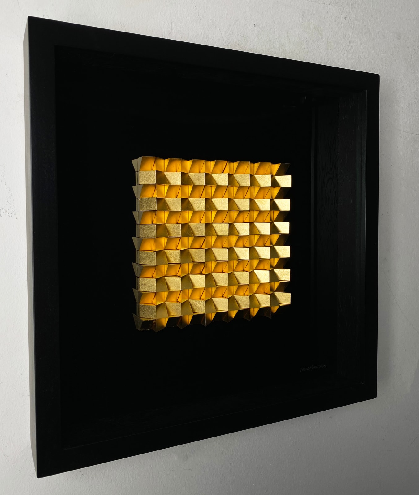 Peter Monaghan, Black and Gold Leaf Cubes