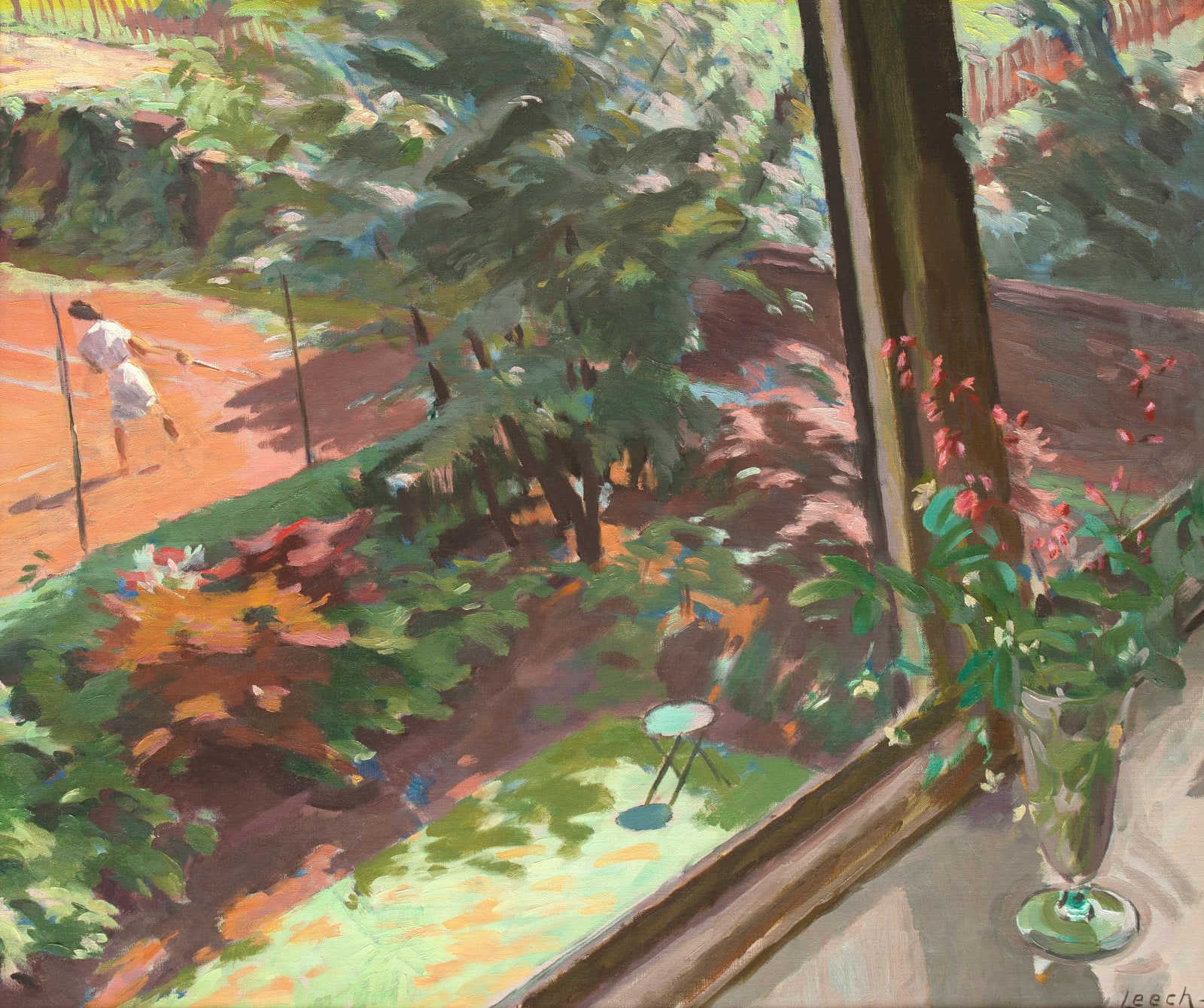 William John Leech, Tennis Court, c. 1938 - 47