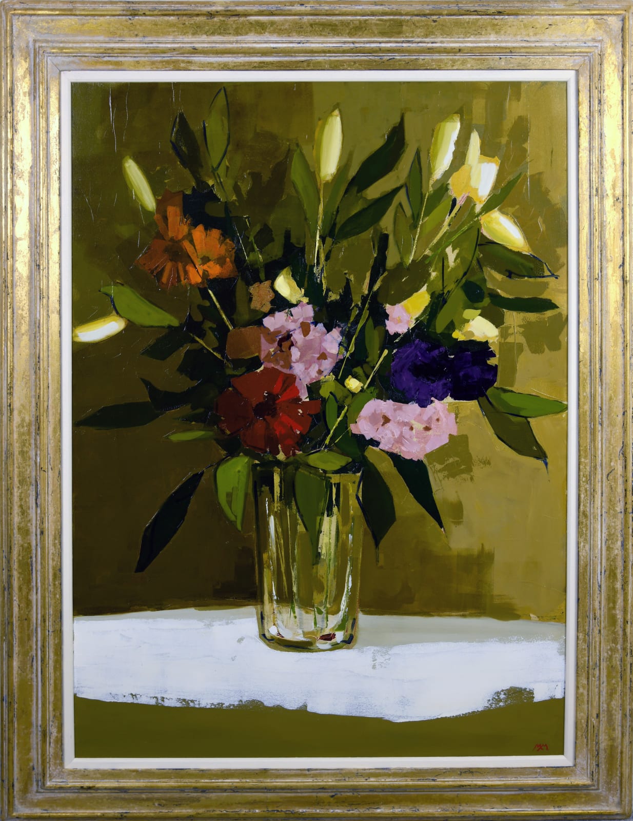Martin Mooney, Flowers in a glass vase