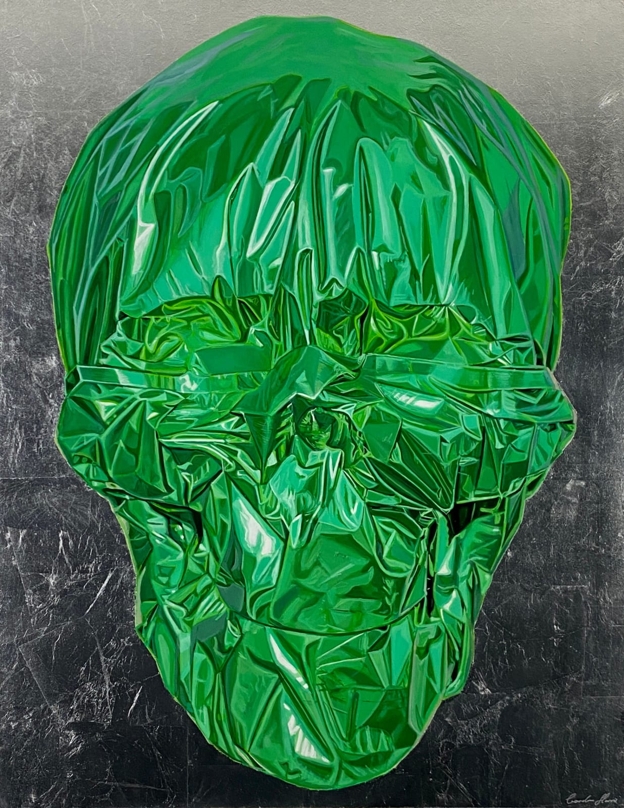 Gordon Harris, Metallic Skull (Green)