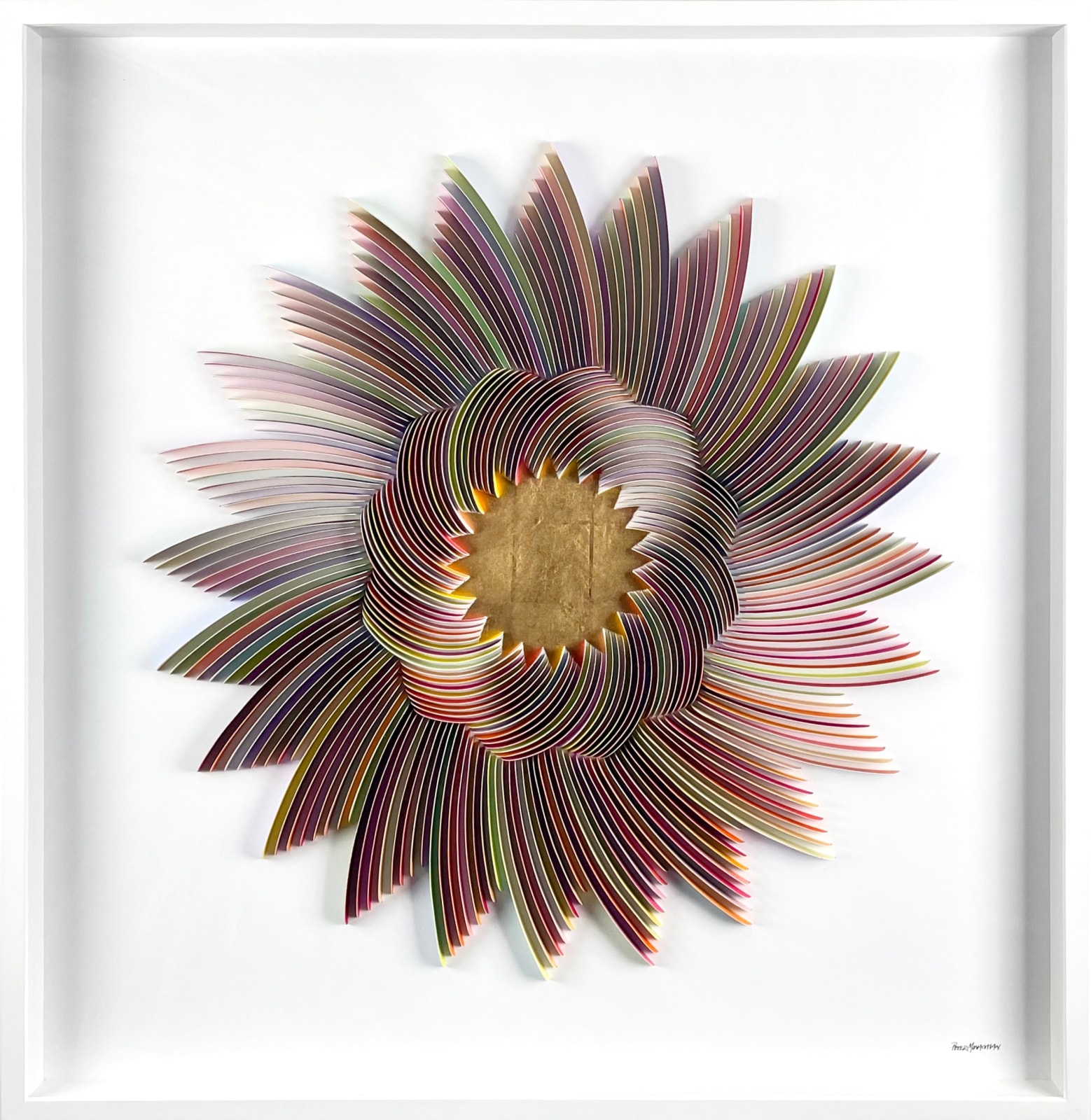 Peter Monaghan, Flower with Gold Leaf