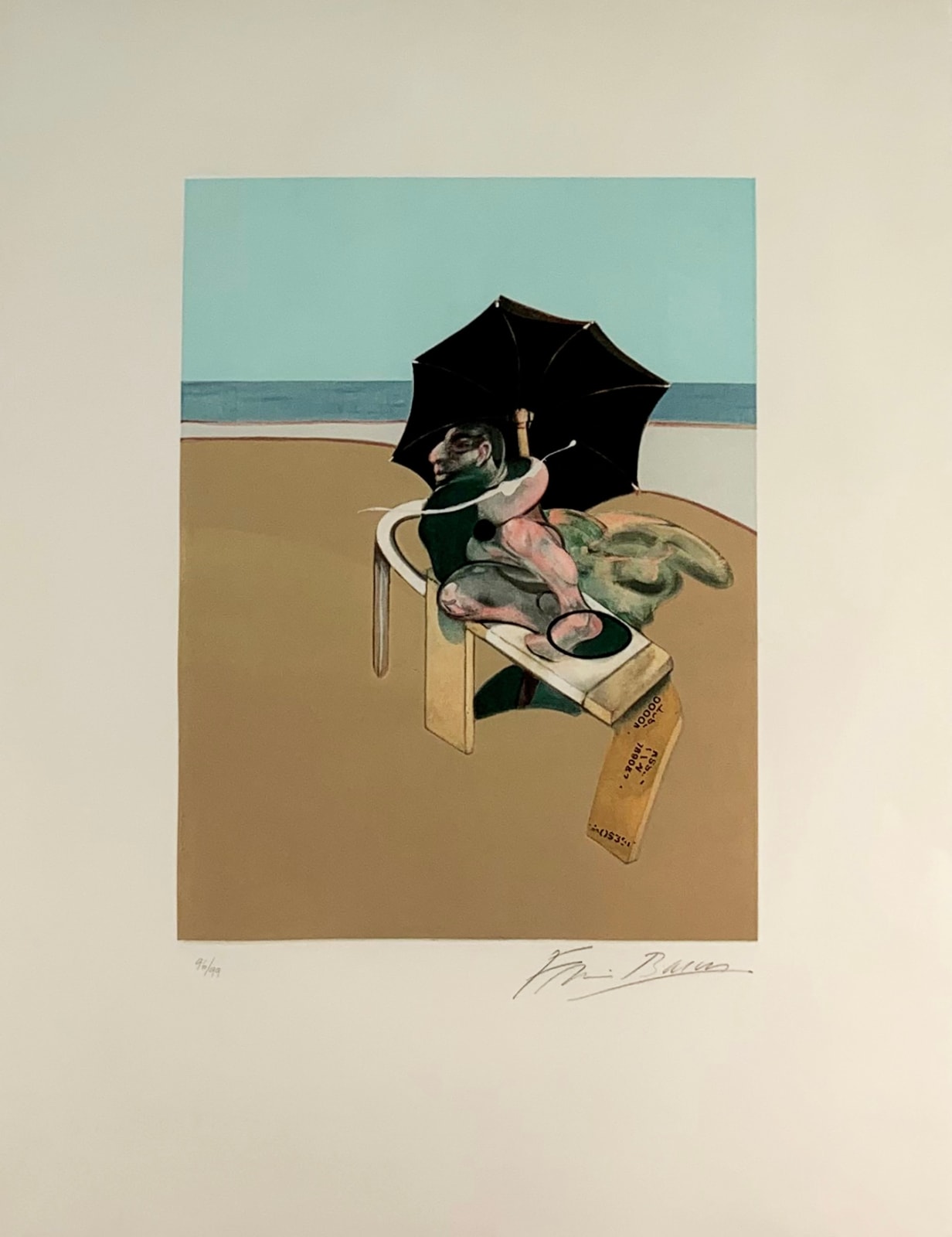 Francis Bacon, Triptych 1981 after the right-hand panel of the Triptych 1974-77, 1981