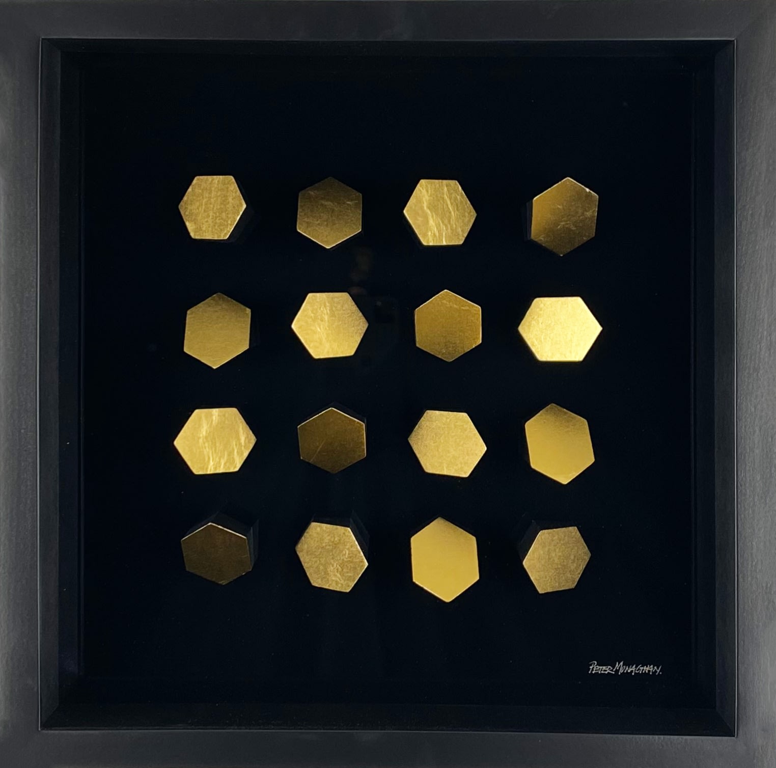 Peter Monaghan, Black and Gold Hexagons