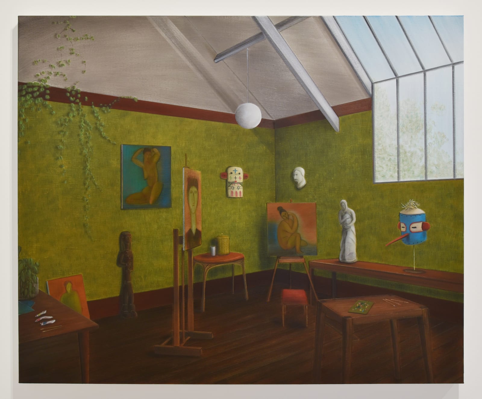 Graham Fletcher, Studio X (Green-Gold II), 2025