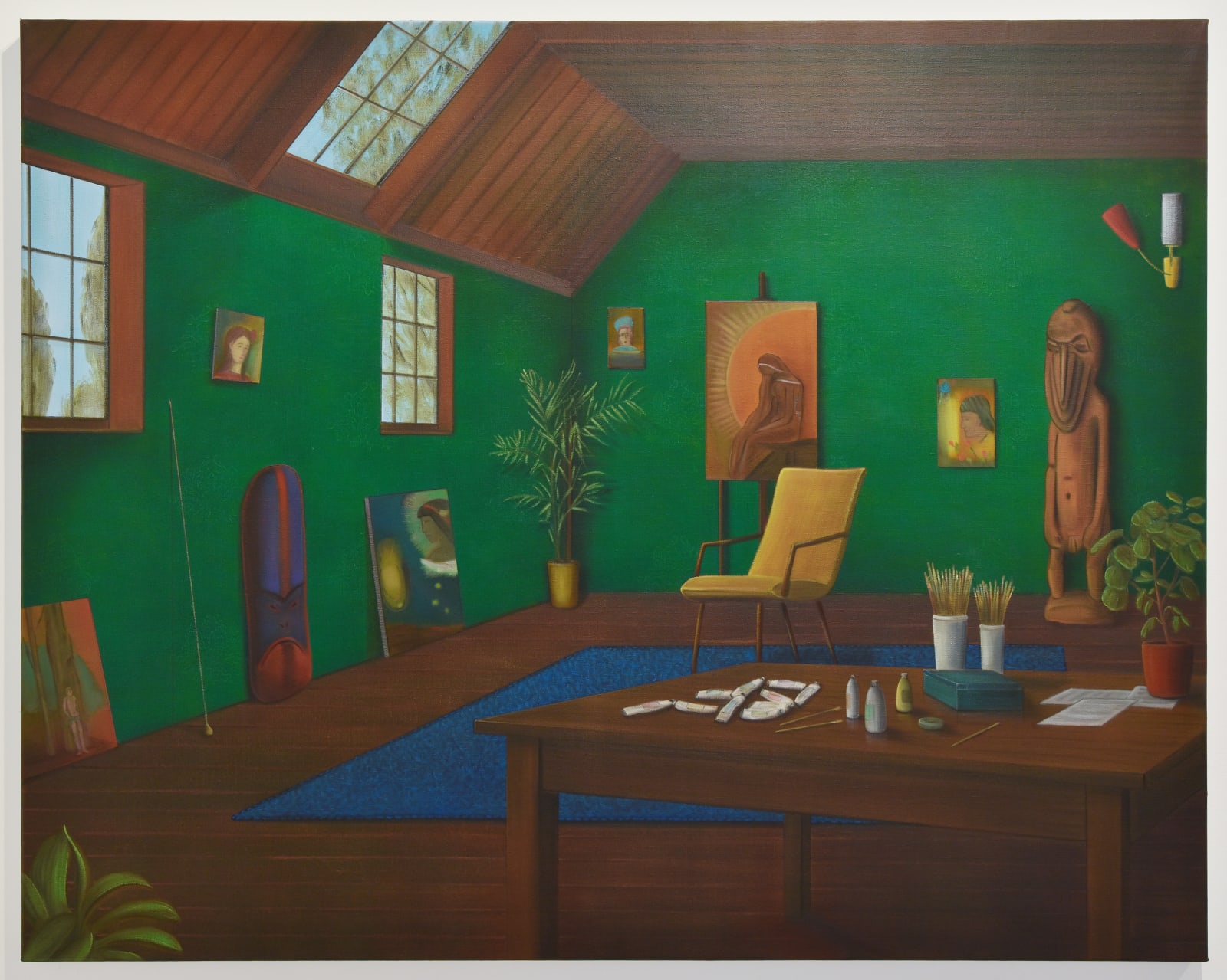 Graham Fletcher, Studio X (Green I), 2025