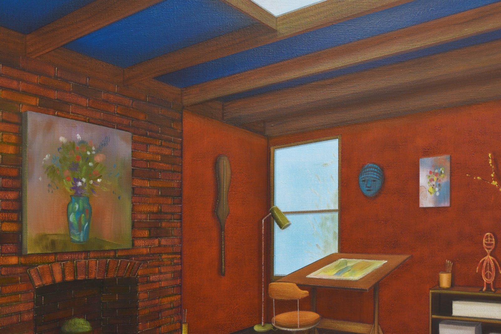 Graham Fletcher, Studio X (Red, Blue), 2025