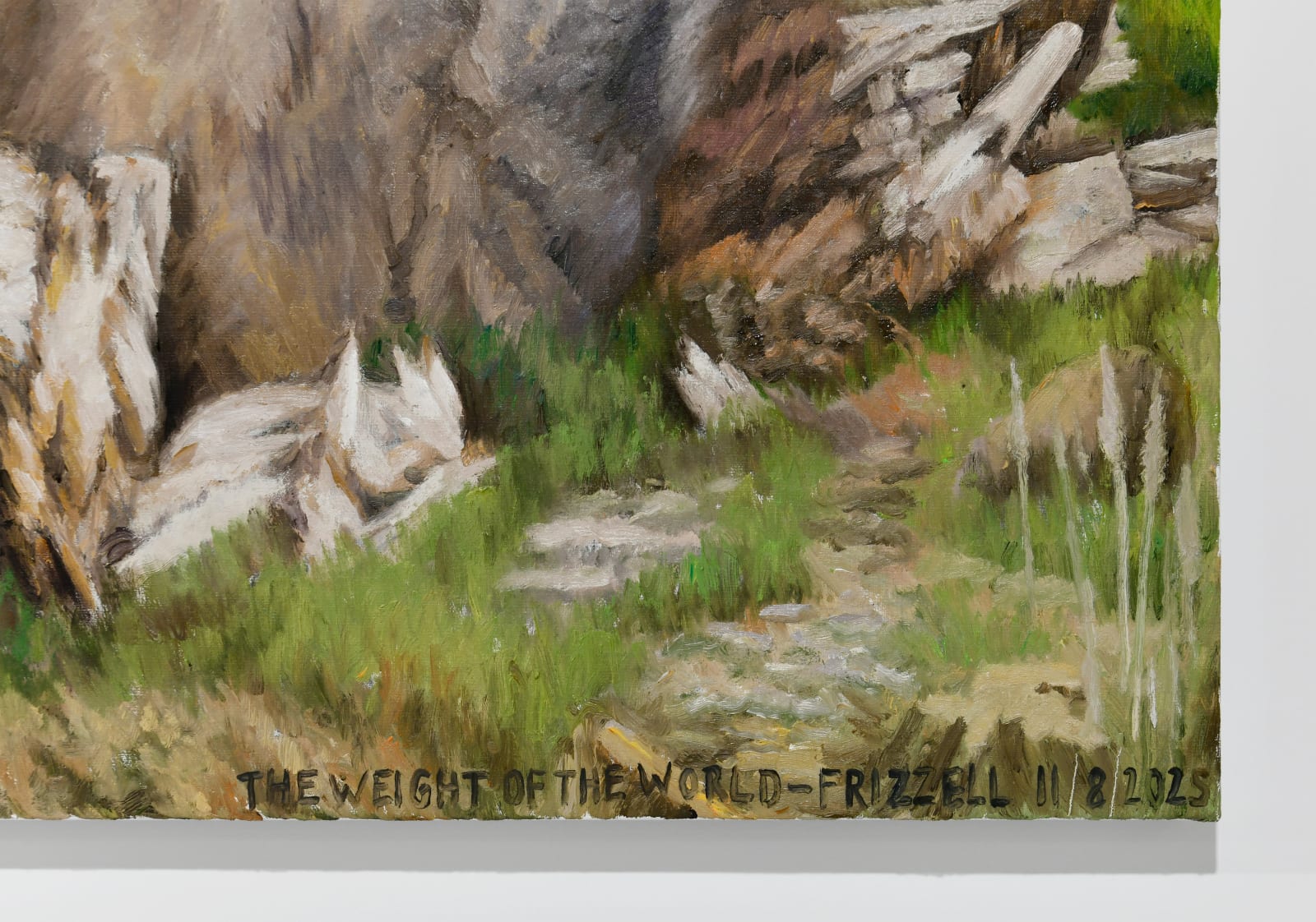 Dick Frizzell, The Weight of the World, 2025