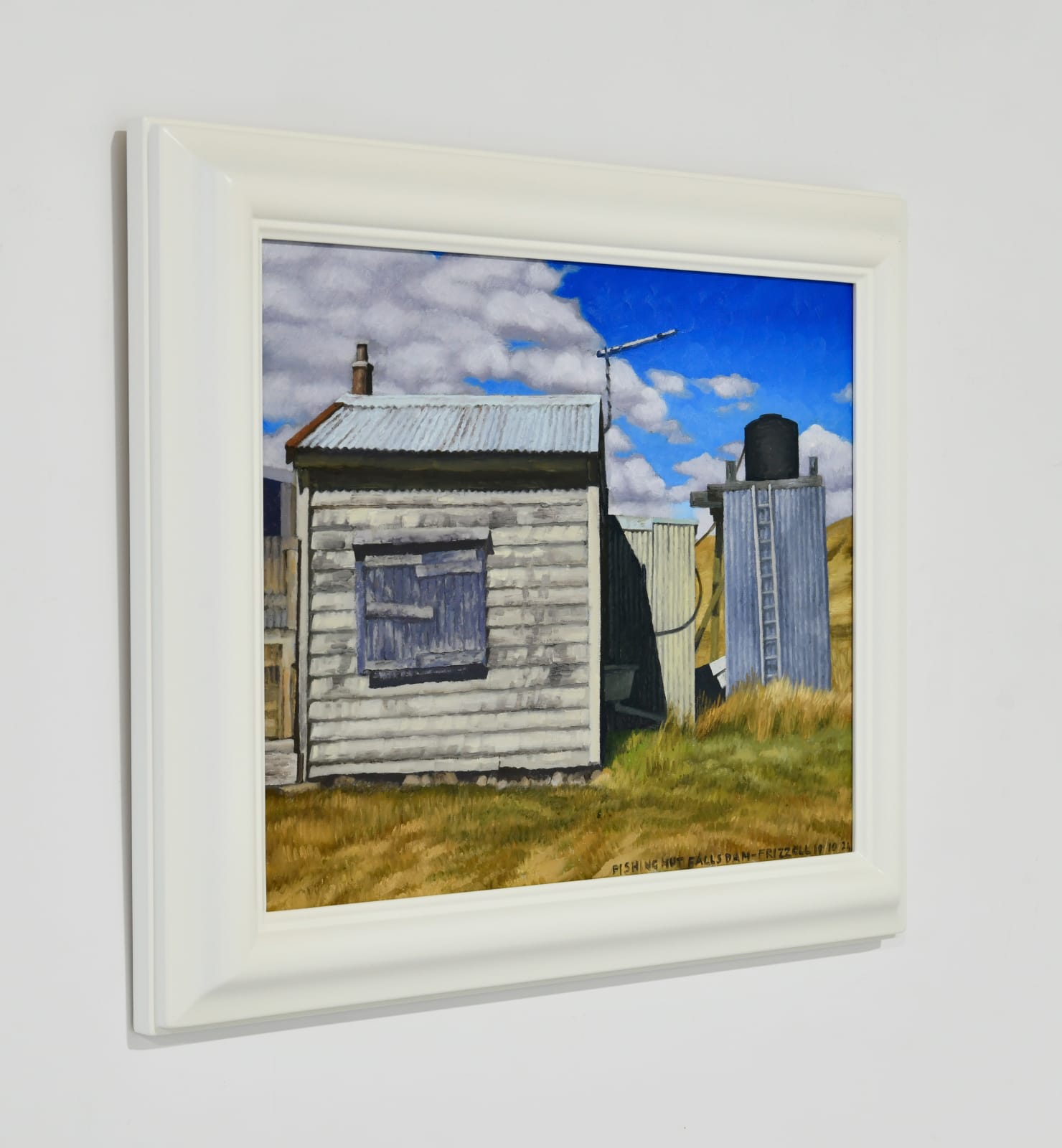 Dick Frizzell, Fishing Hut Falls Dam, 2024