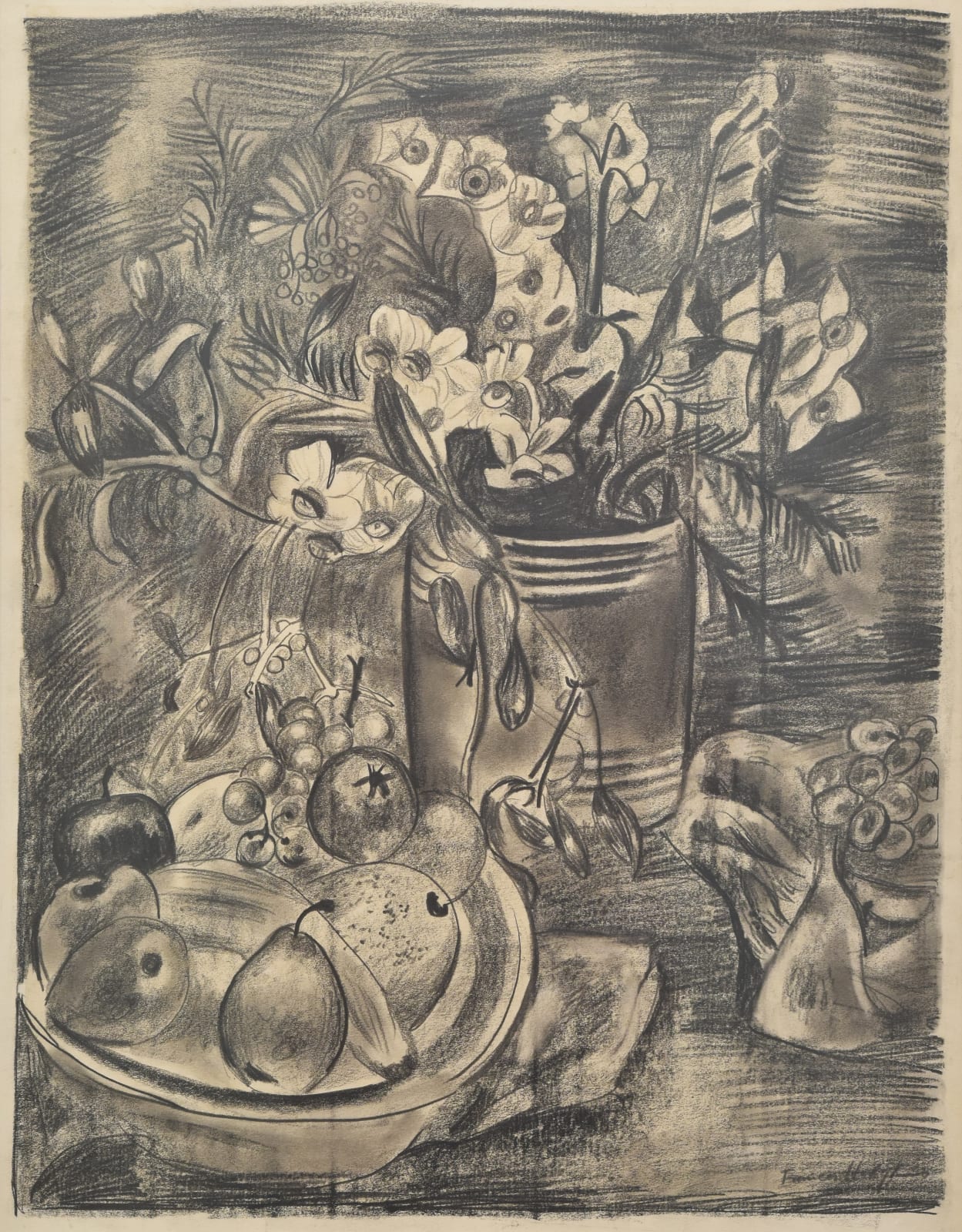 Frances Hodgkins, Narcissus and Fruit, c.1931