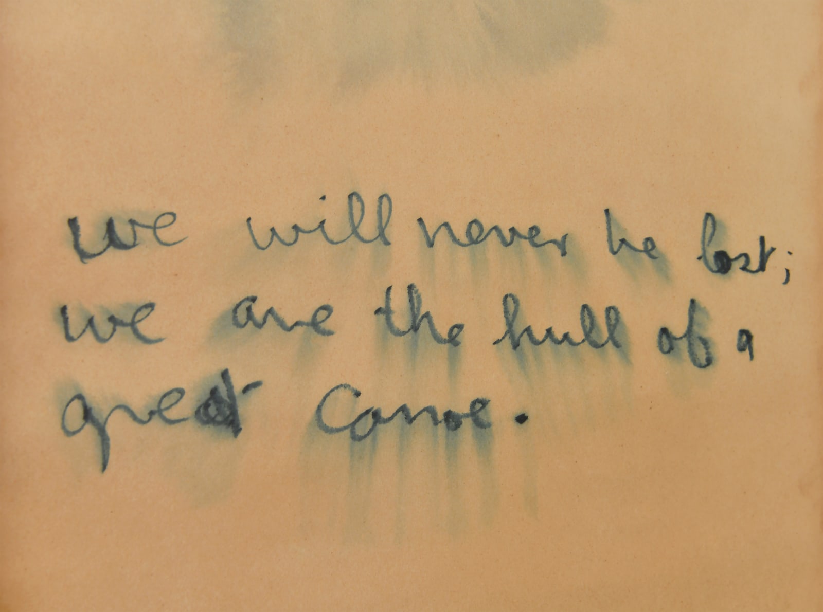 Colin McCahon, We are the Hull of a Great Canoe, 1969