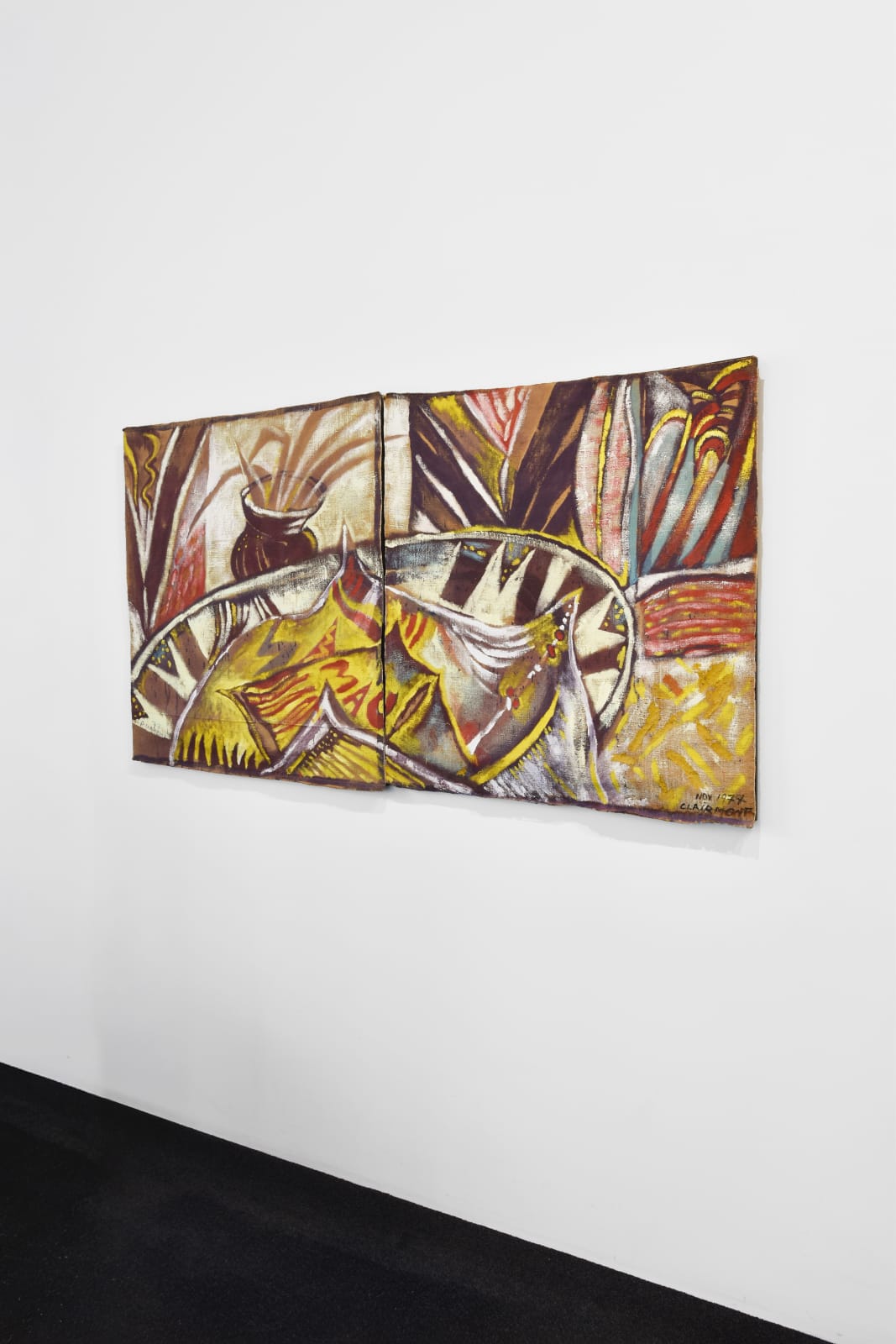 Philip Clairmont, Corner Painting - Table Top (aka Mao Diptych), 1977