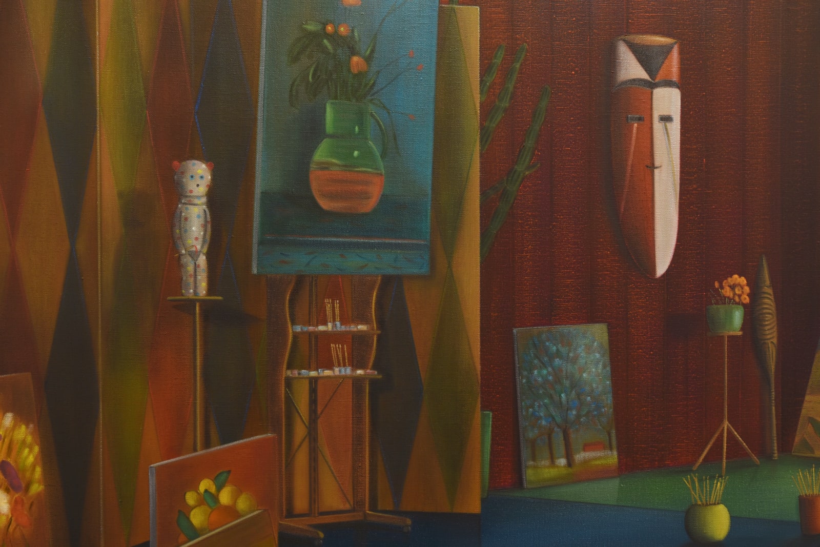 Graham Fletcher, Studio X (Red Deep), 2025