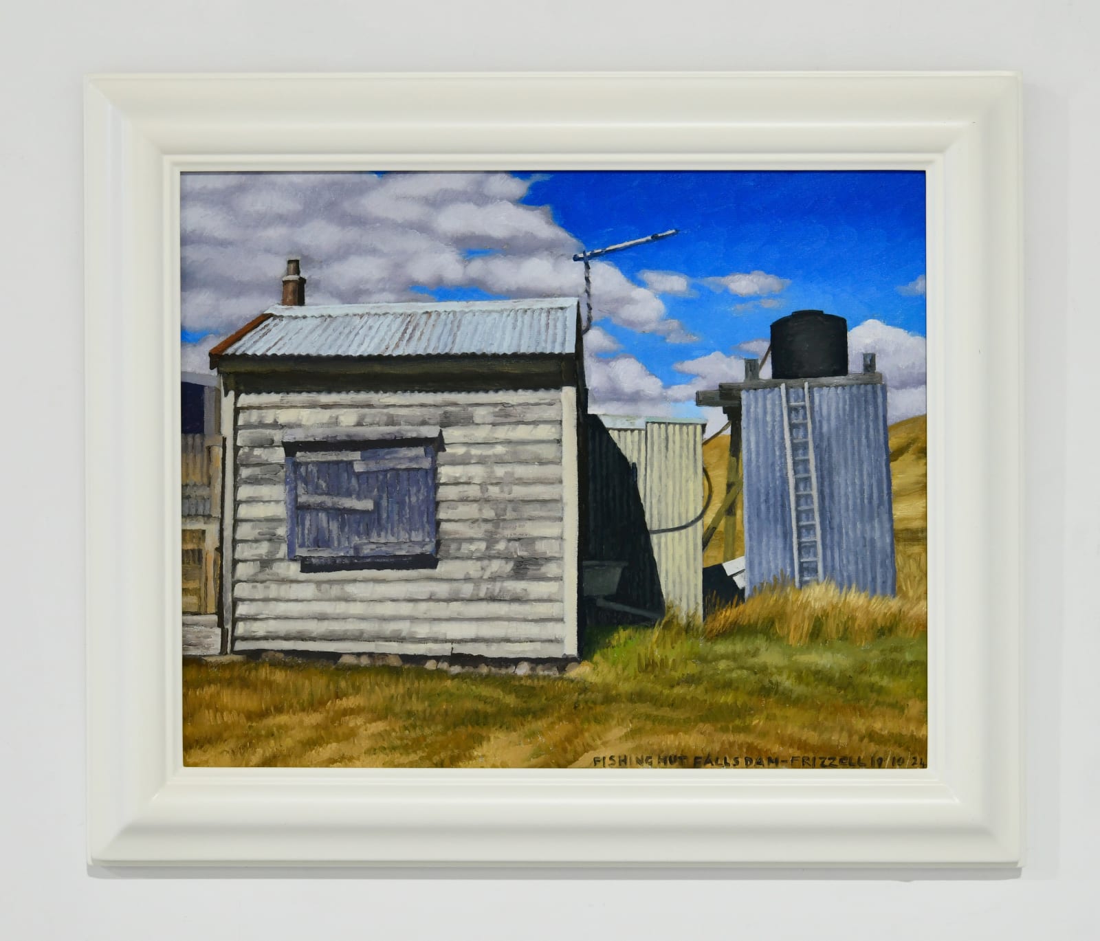 Dick Frizzell, Fishing Hut Falls Dam, 2024