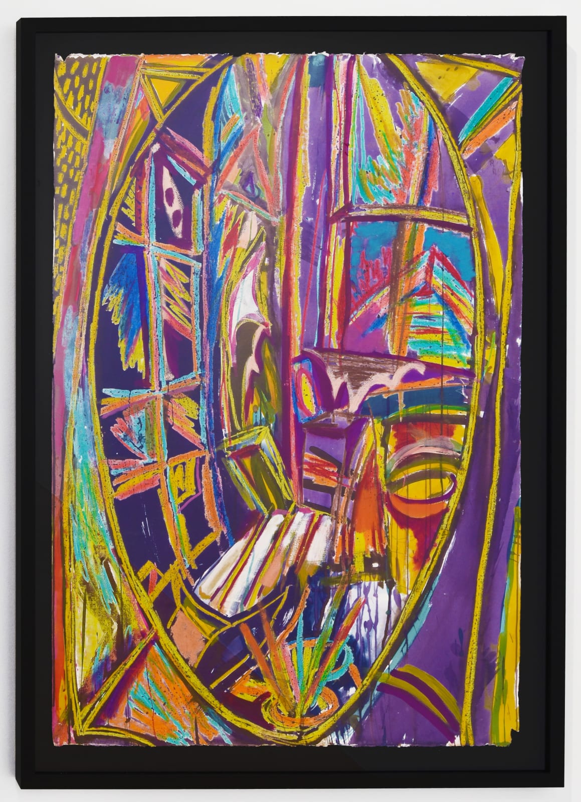 Philip Clairmont, Untitled (Large Oval Interior), c.1982-3