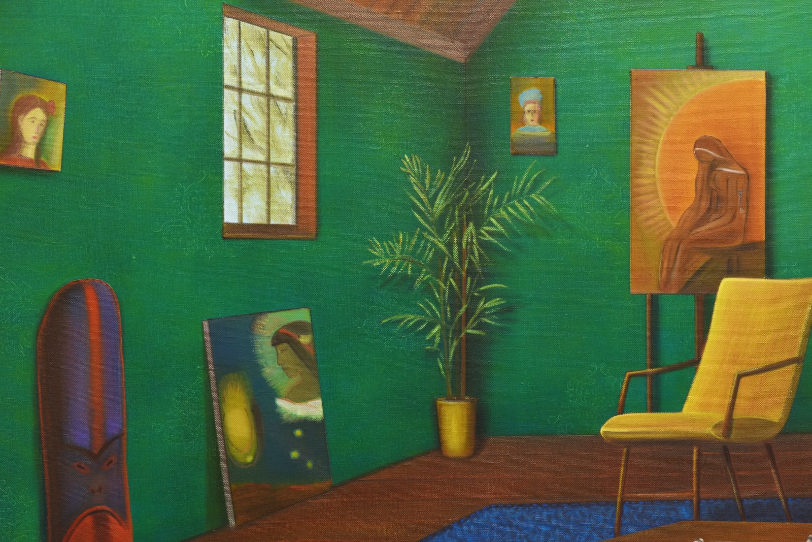 Graham Fletcher, Studio X (Green I), 2025