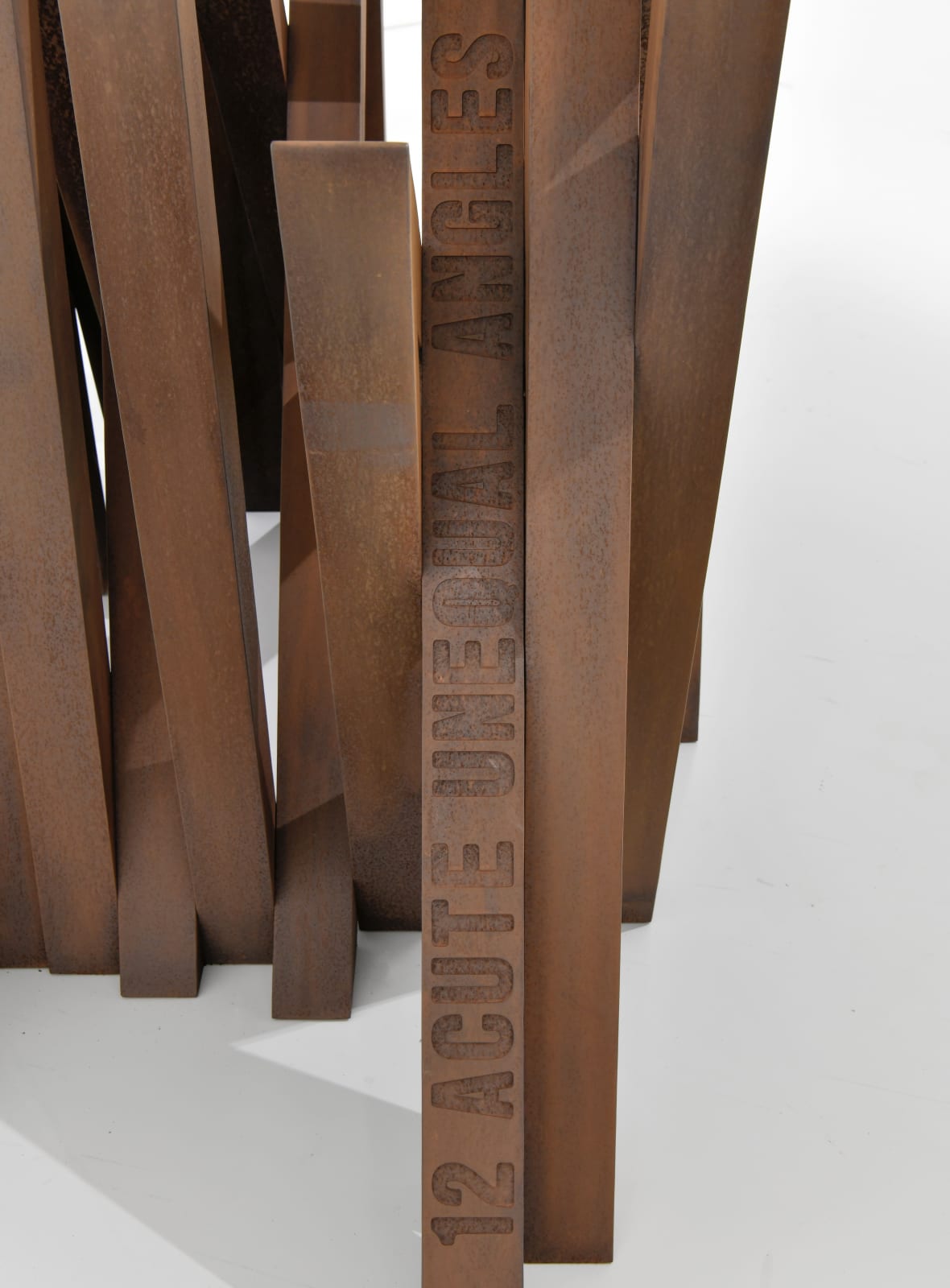 Bernar Venet, 12 Acute Unequal Angles, 2016