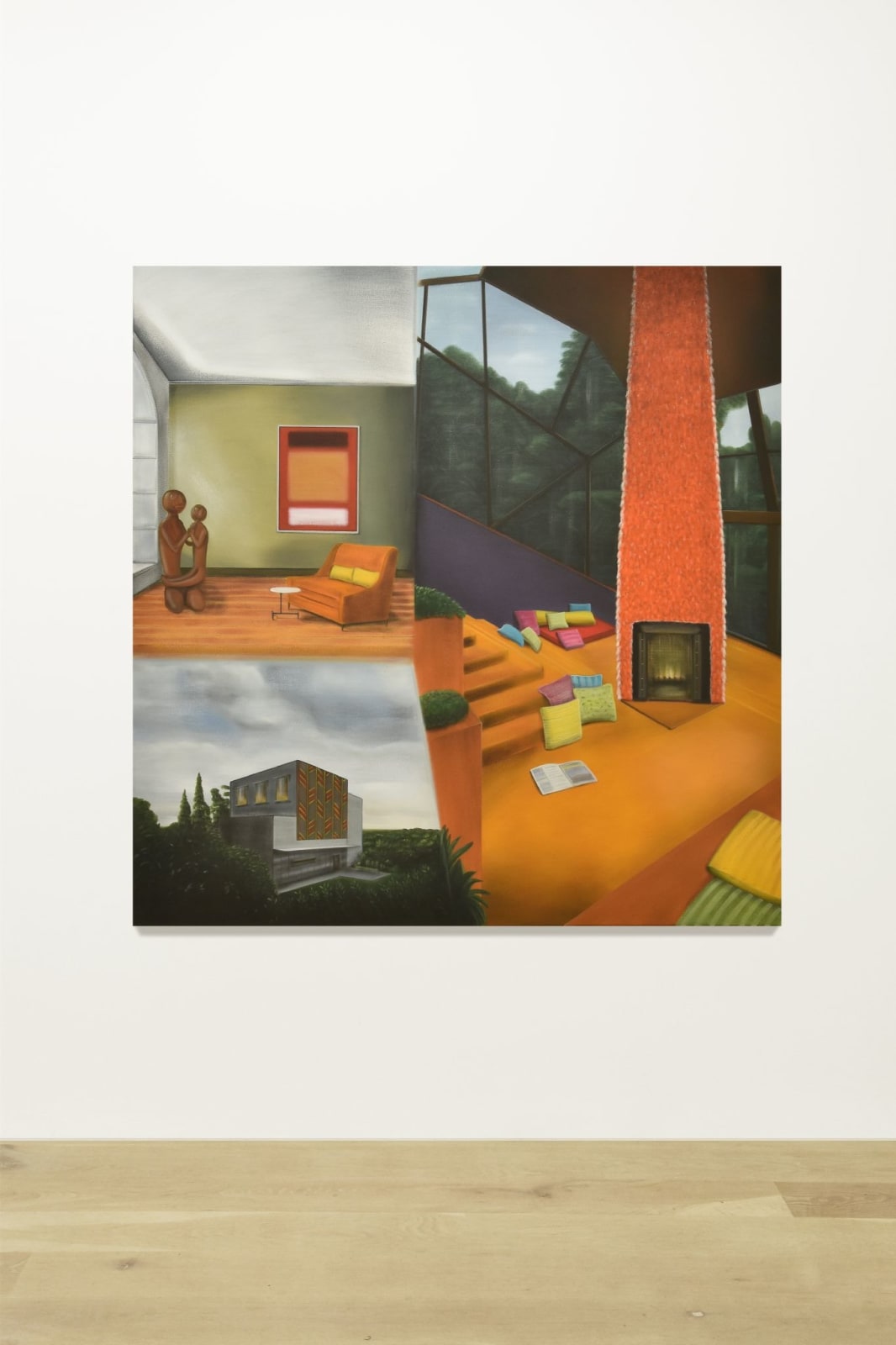 Graham Fletcher, Untitled (Mother, Child and Feather Temple), 2018