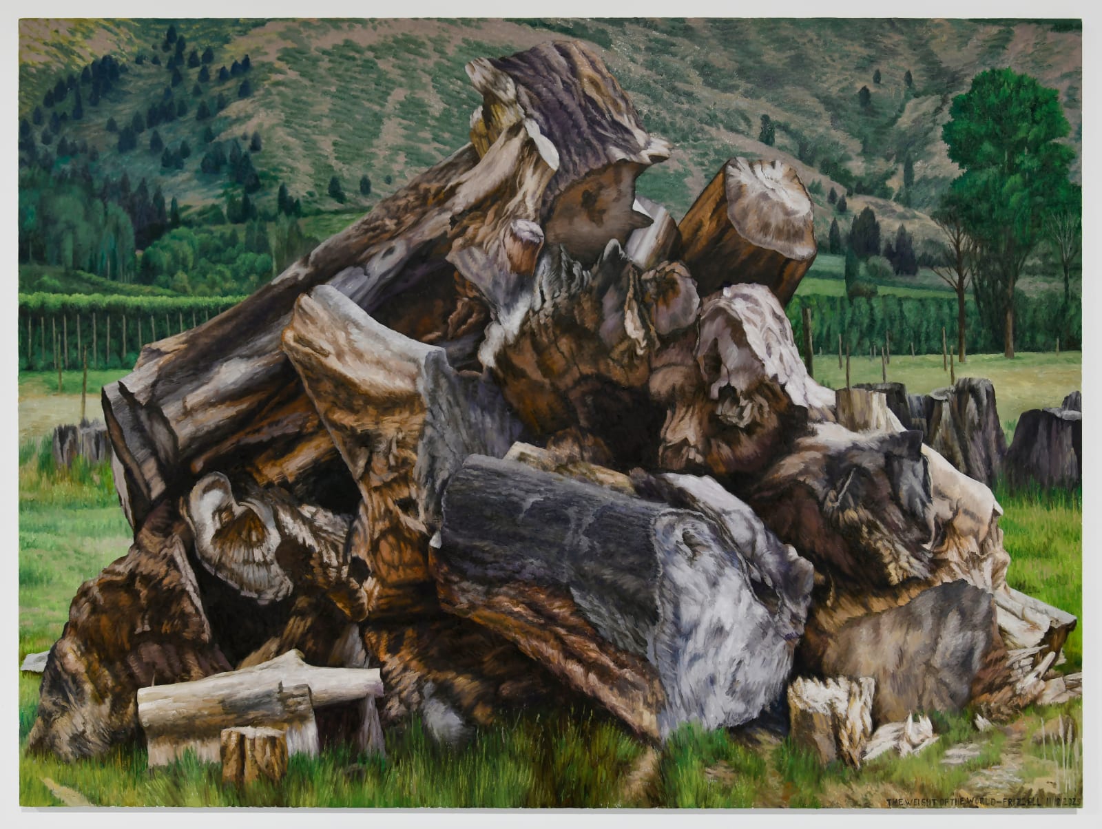 Dick Frizzell, The Weight of the World, 2025