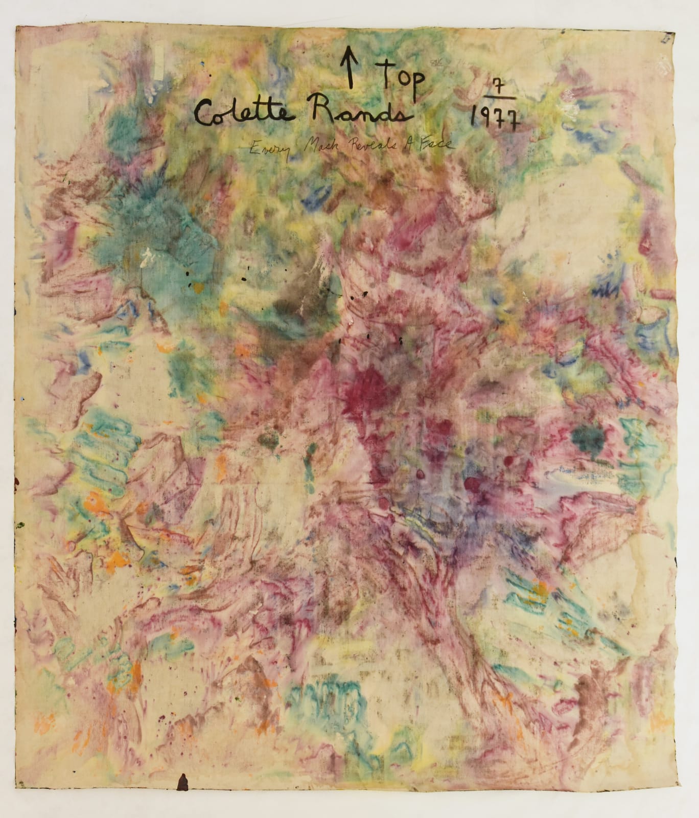 Colette Morey de Morand, Every Mask Reveals A Face, 1977