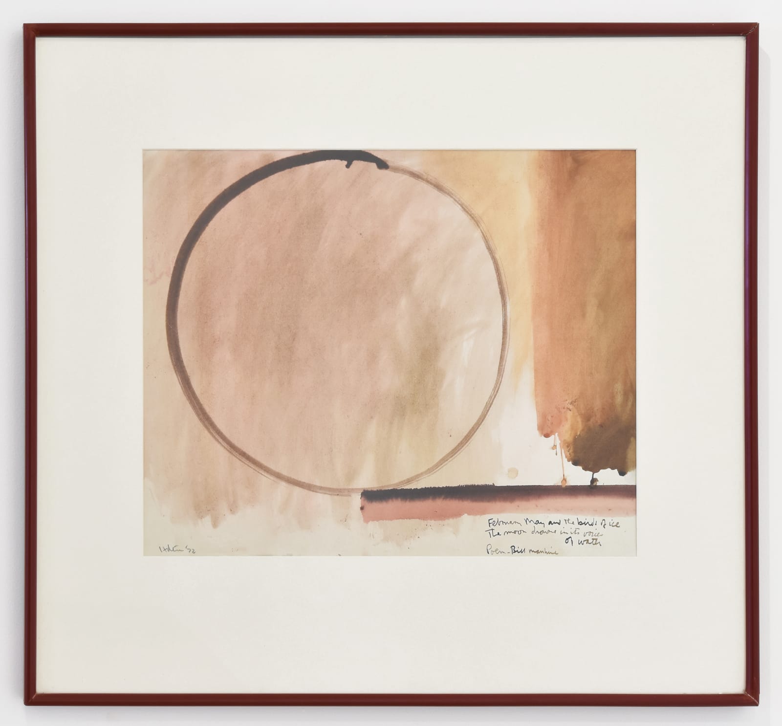 Ralph Hotere, Untitled {Bill Manhire Poem}, 1972