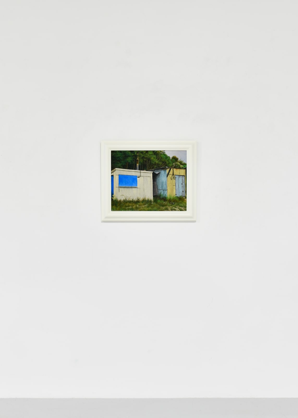 Dick Frizzell, Whitebaiter's Huts, 2025