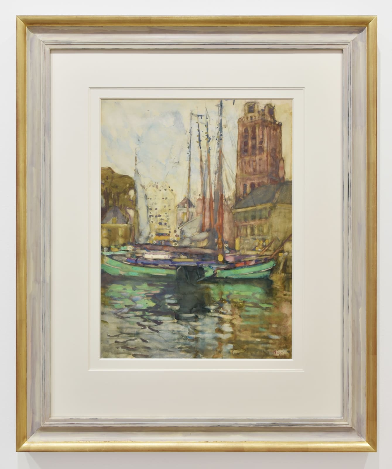 Frances Hodgkins, Dutch Harbour Scene, 1907