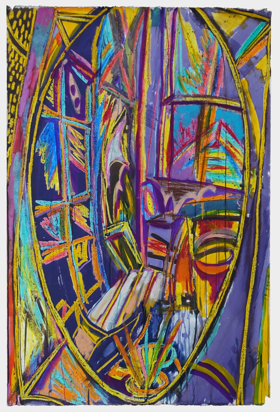Philip Clairmont, Untitled (Large Oval Interior), c.1984
