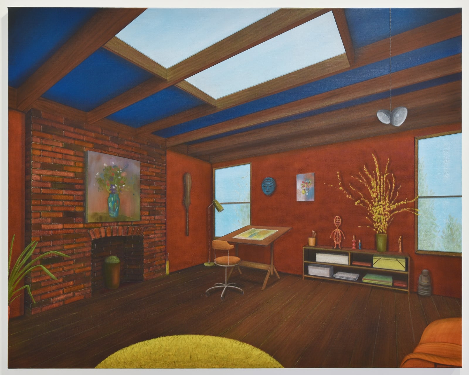 Graham Fletcher, Studio X (Red, Blue), 2025