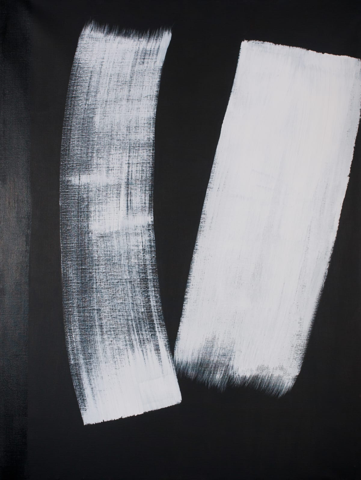 Wilhelmina Barns-Graham, Vertical Movement (Easter Series) White on Black, 2001
