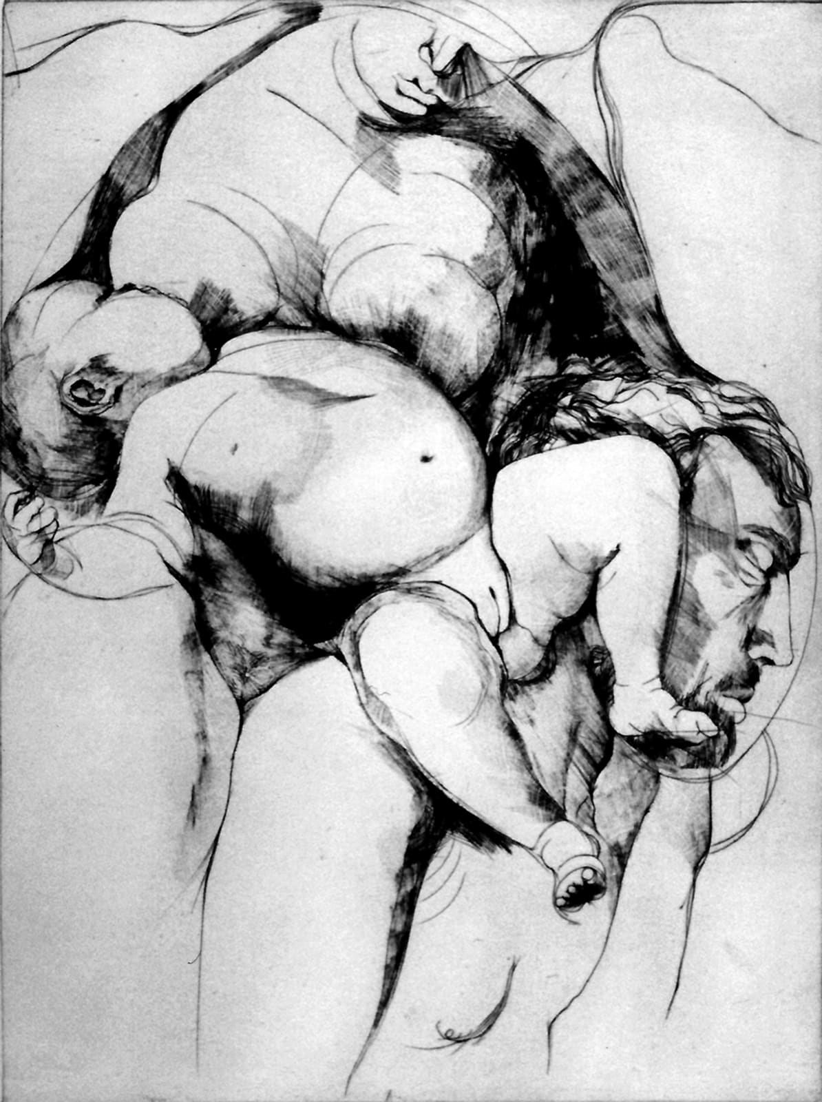 Beth Fisher, Anecdotal Plate, 1974