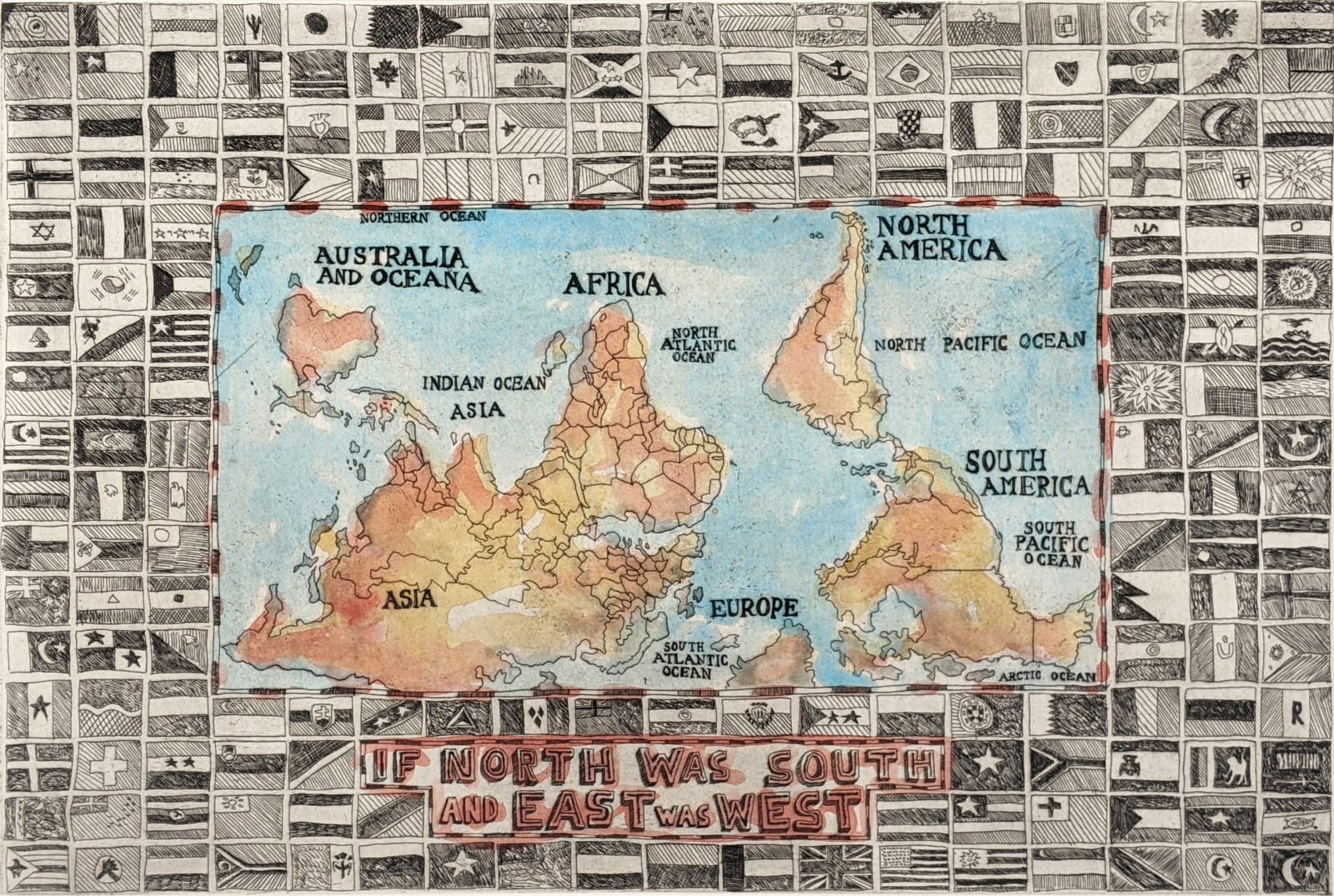 Ross Sinclair, If North Was South and East Was West, 1999