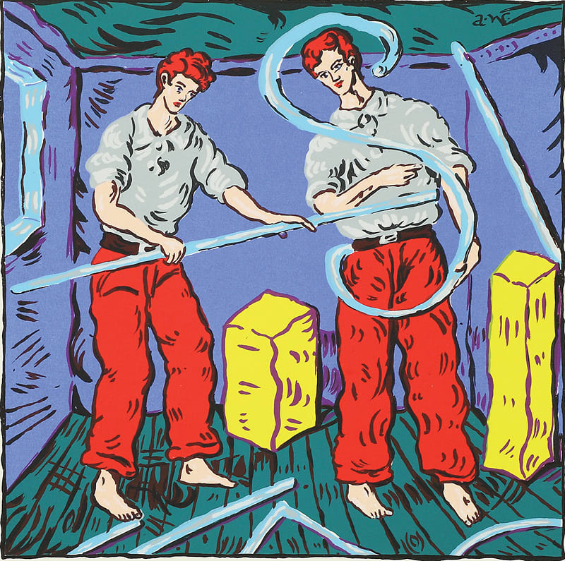 Adrian Wiszniewski, Trying to make a dollar, 1991