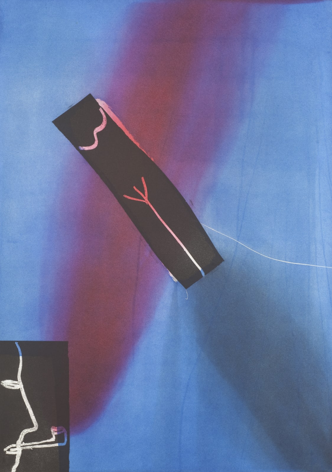 Bruce McLean, Thin Red Pipe Smoker, 1985