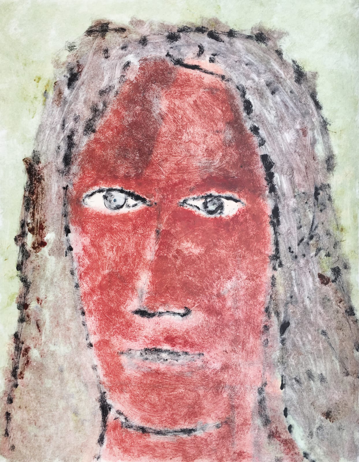 Douglas Thomson, Untitled (Red Face), 1990