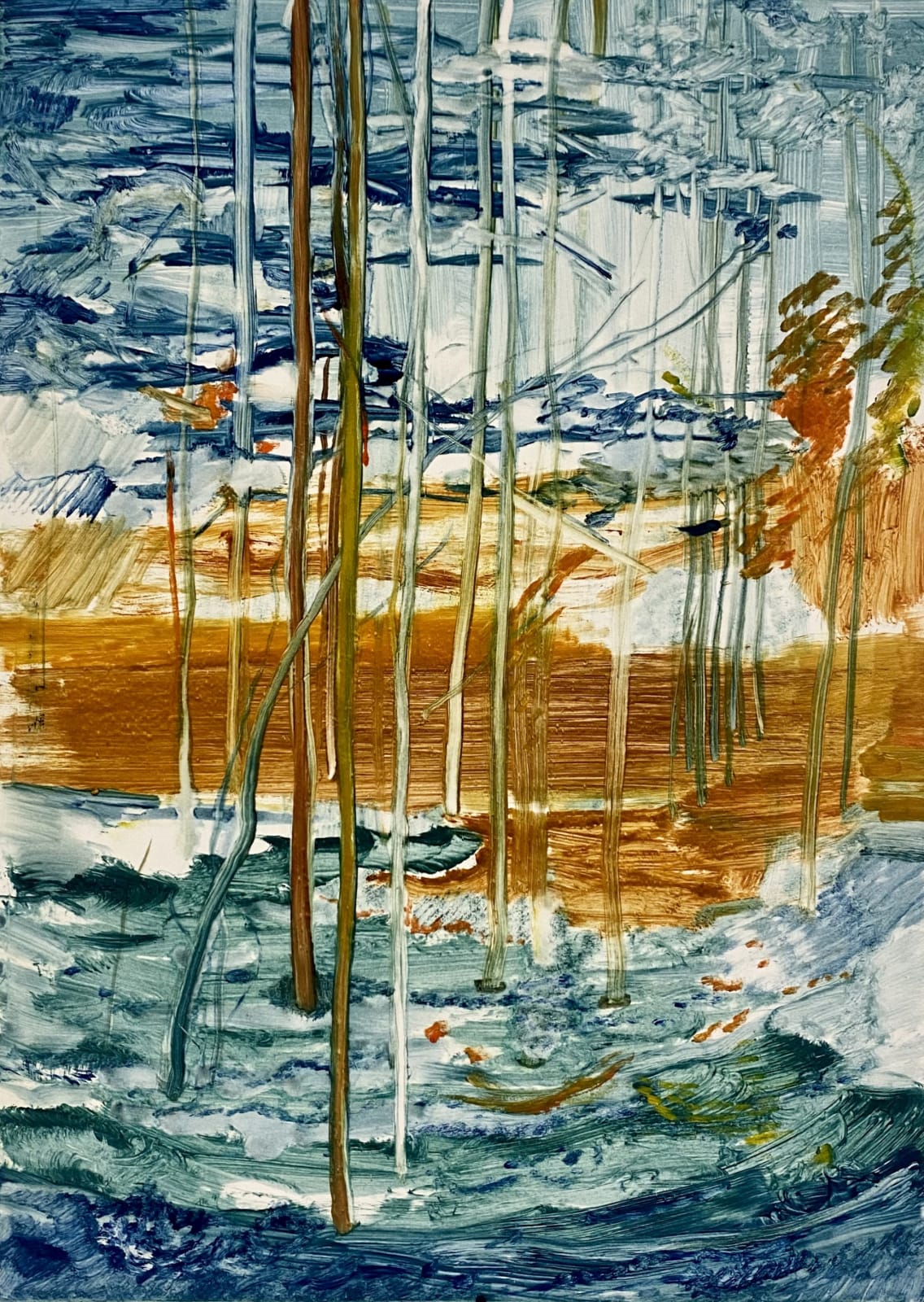 Calum McClure, Trees and Storm, 2021