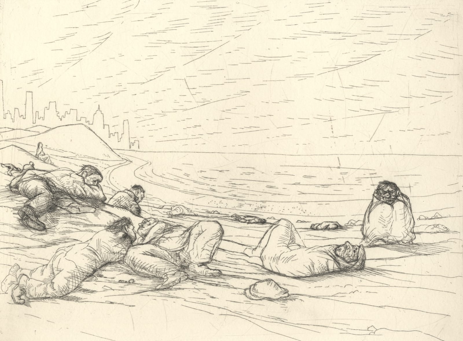 Peter Howson, Venice Beach, 1990