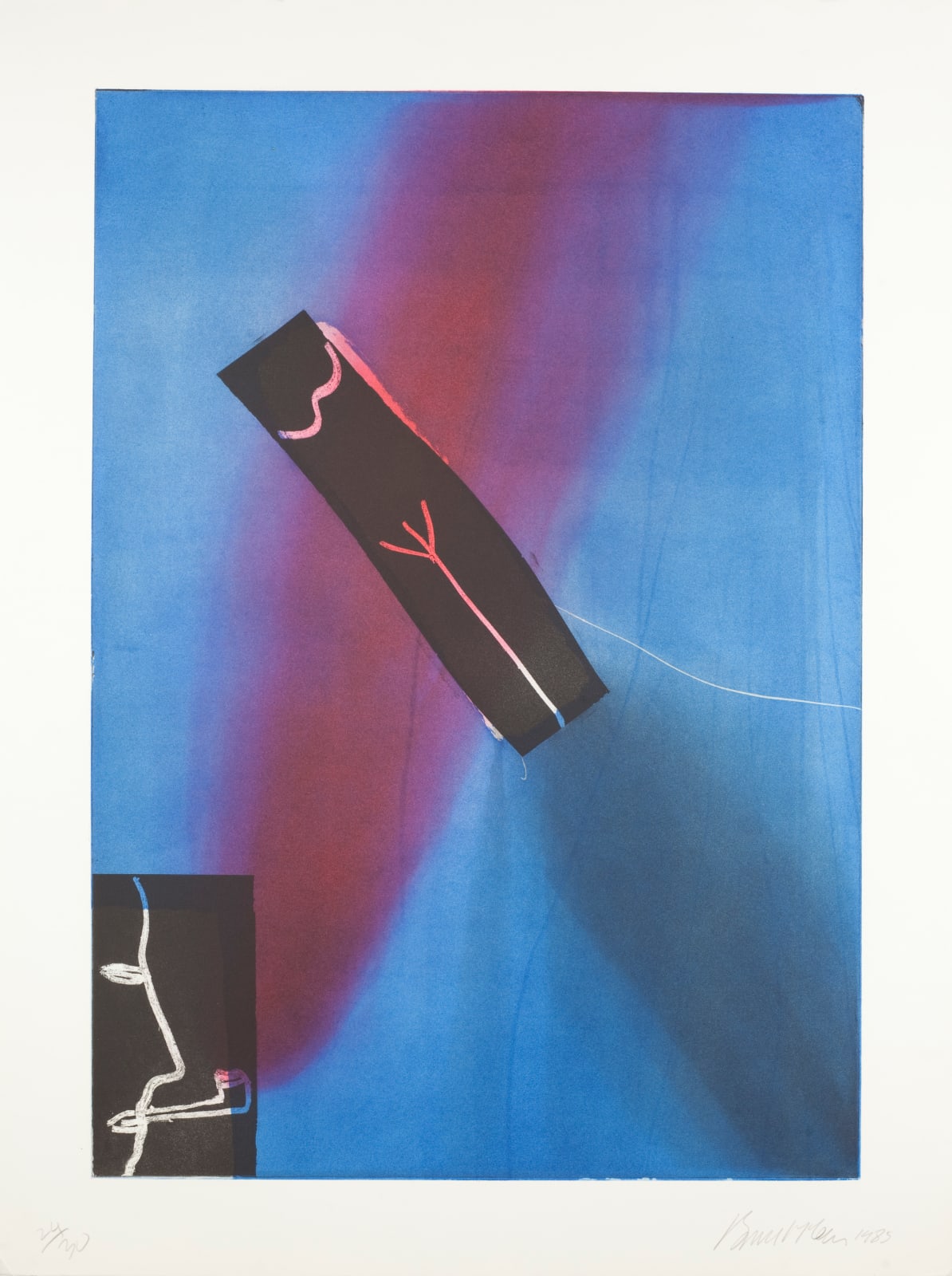 Bruce McLean, Thin Red Pipe Smoker, 1985