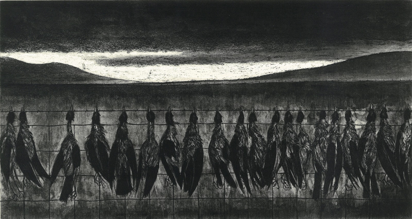 Ken Currie, Dead Crows, North Uist, 2015