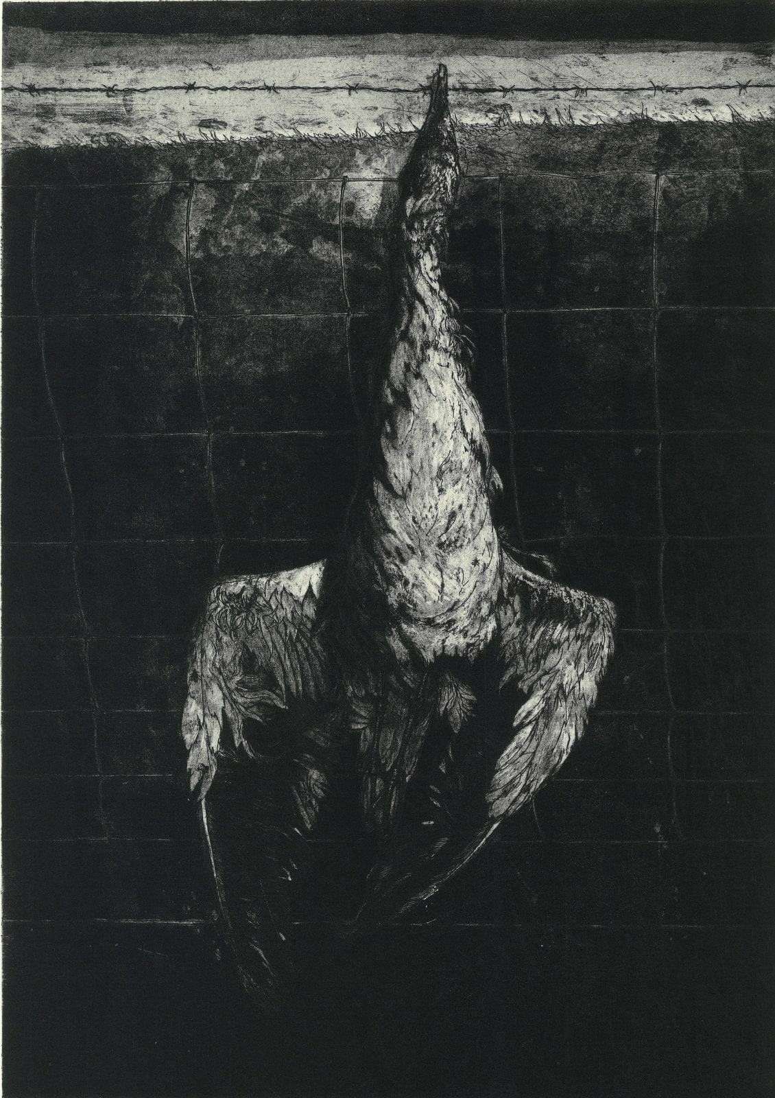 Ken Currie, Hung Gull, North Uist, 2015