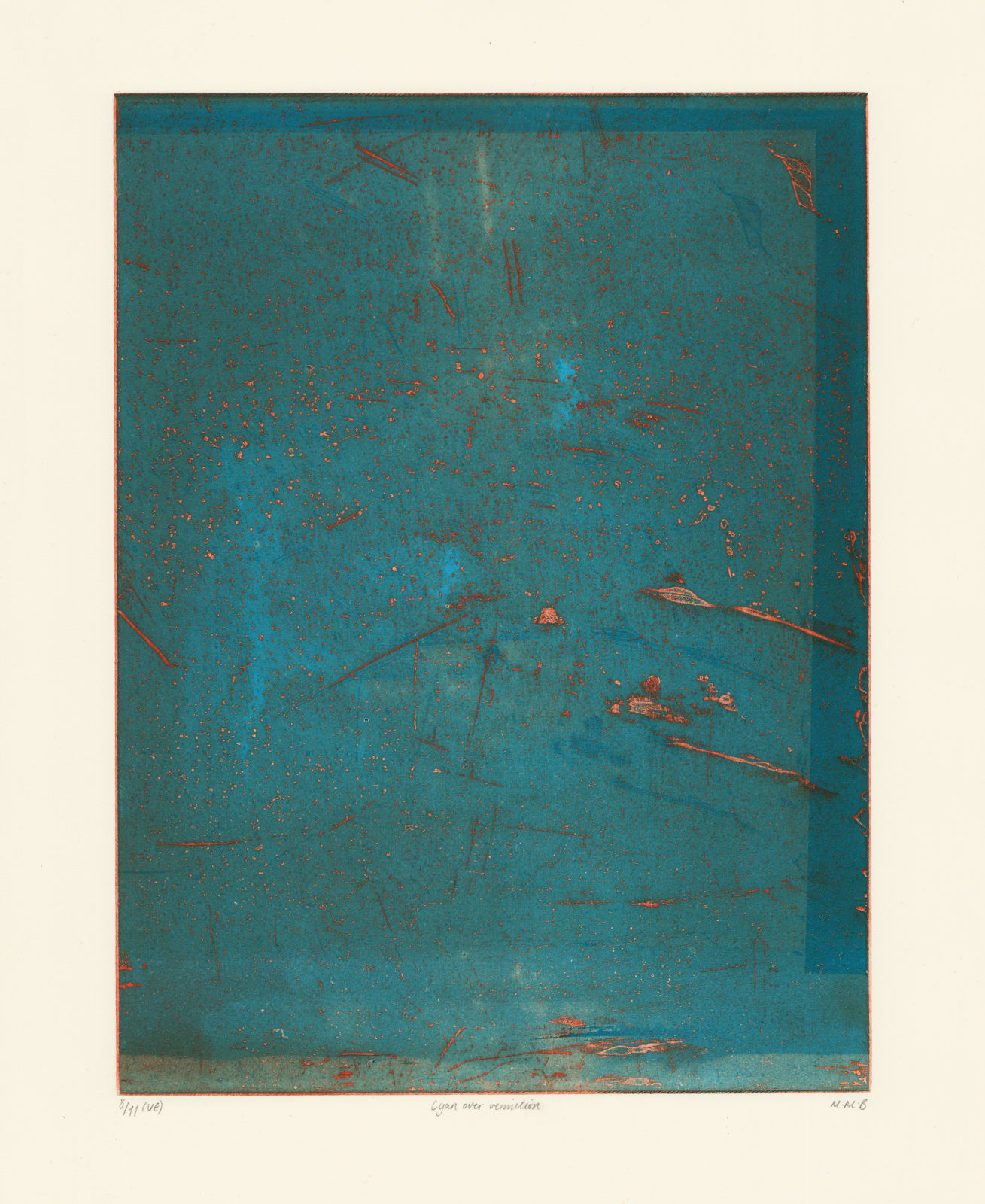Maya McMahon-Boon, Cyan Over Vermillion, 2024