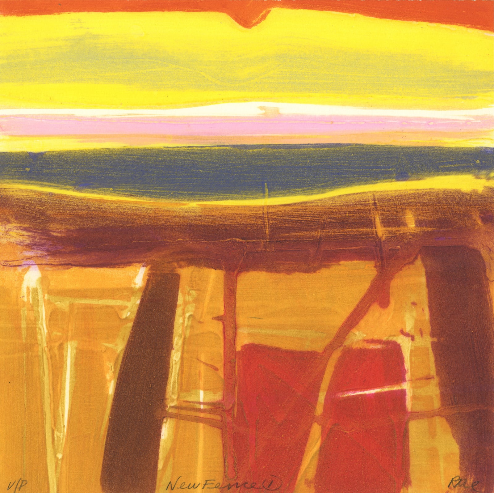 Barbara Rae, New Fence 1, 2019