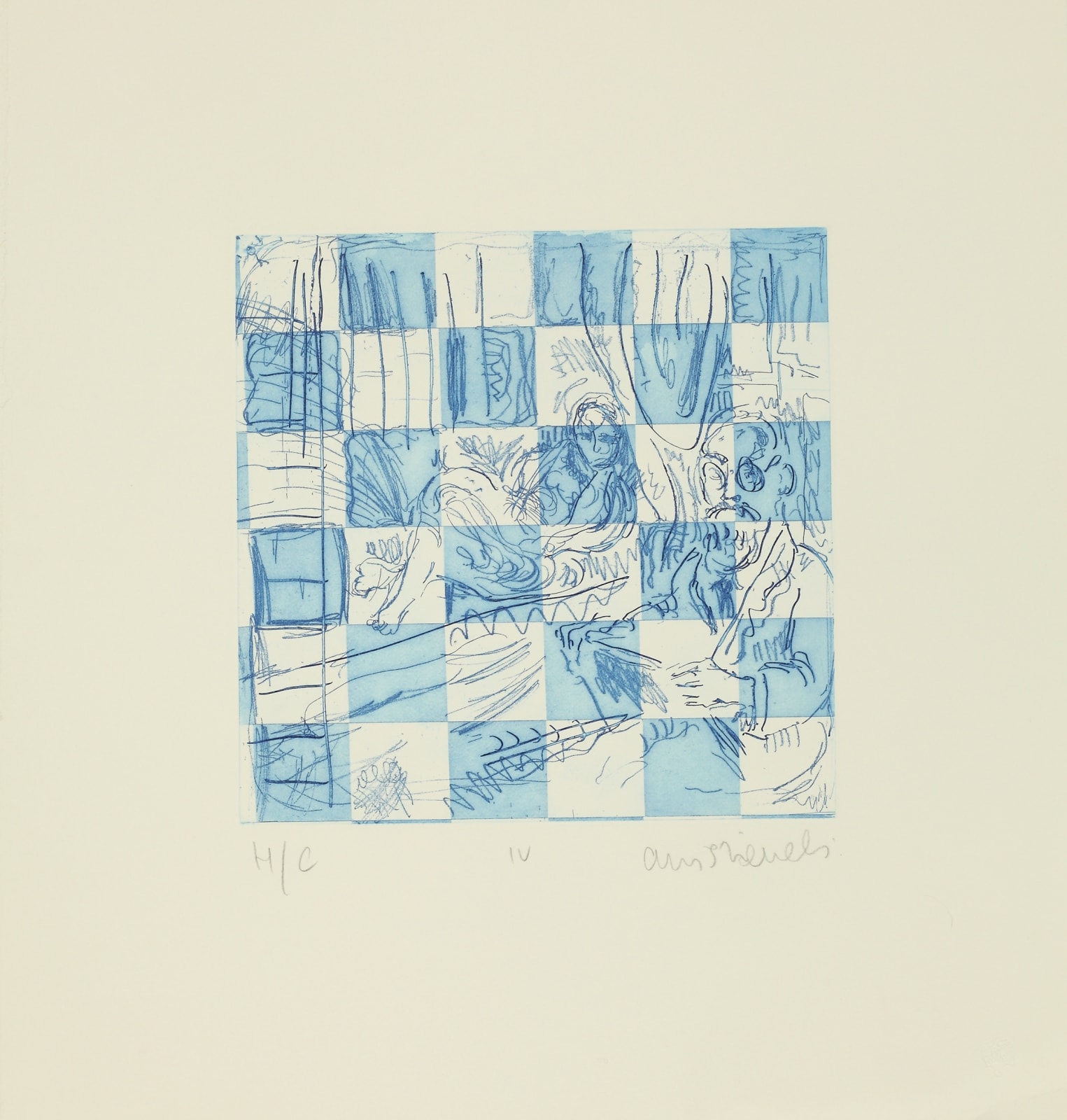 Adrian Wiszniewski, Prussian Blue (IV), Sex and Matisse, 1993