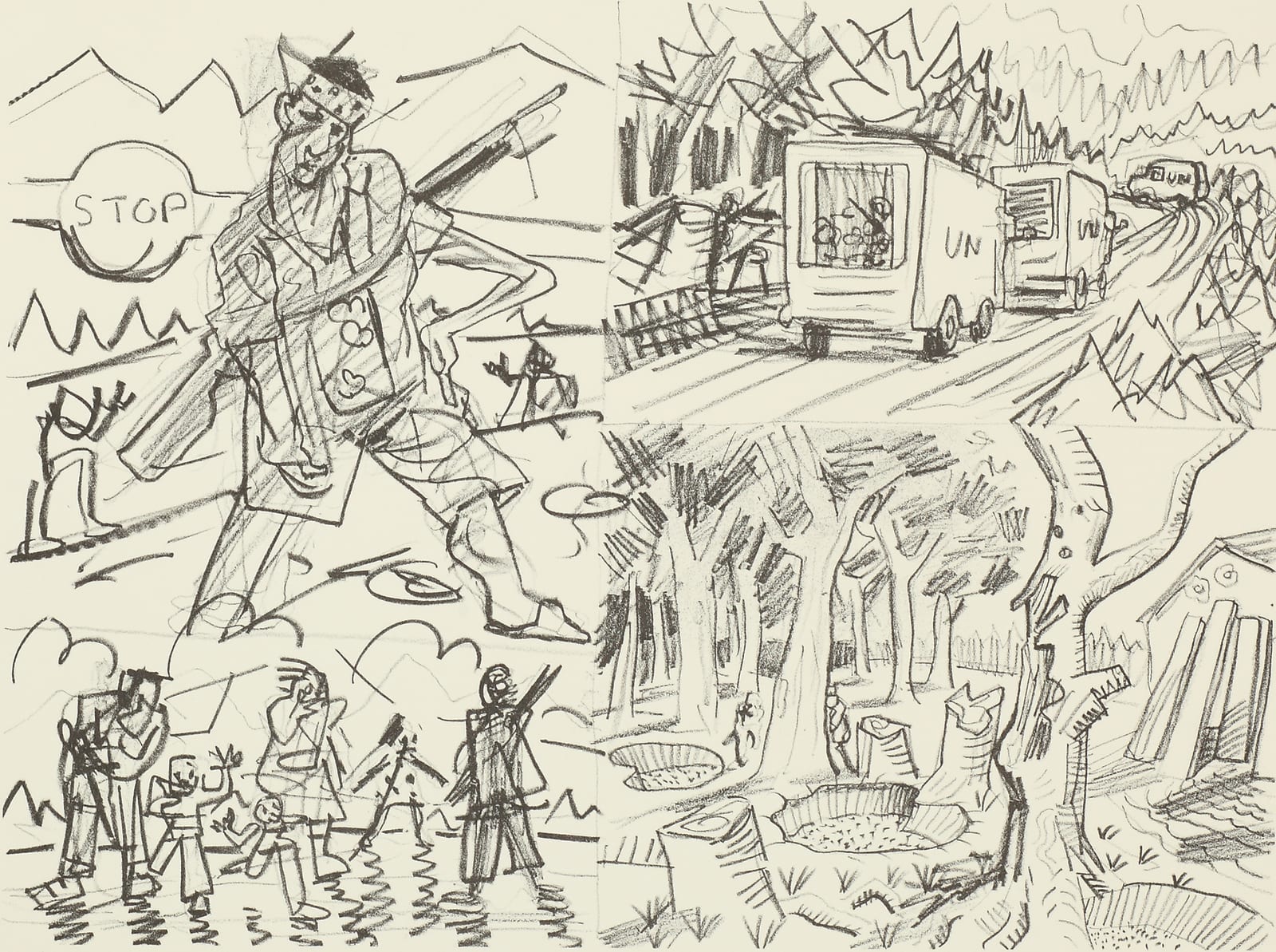 Peter Howson, Road to Vitez, 1994
